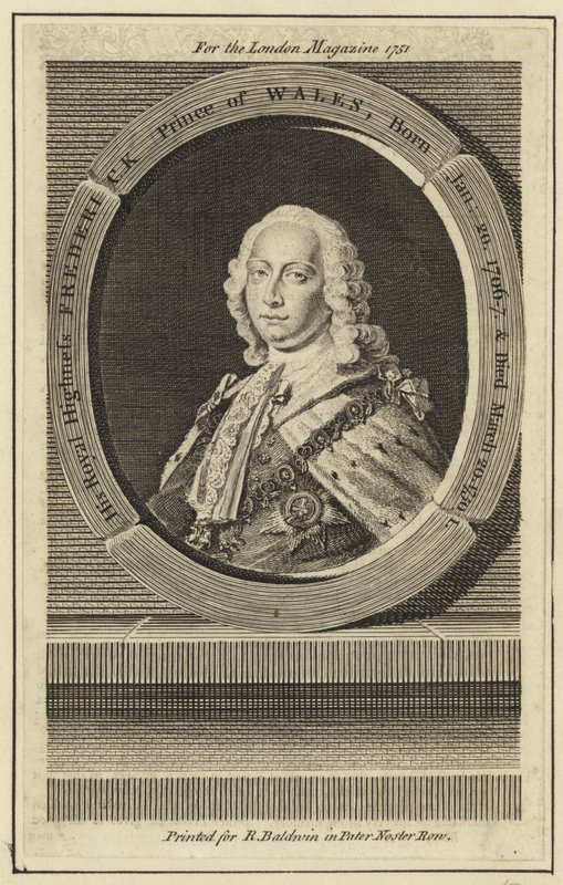 Portrett av Frederick, Prince of Wales av English School