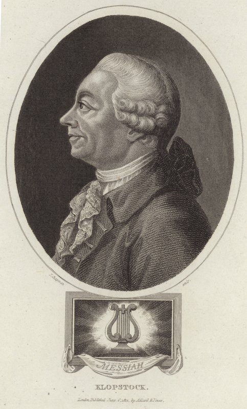 Portrett av Friedrich Gottlieb Klopstock av English School