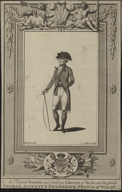 Portrett av George Augustus Frederick, Prince of Wales av English School
