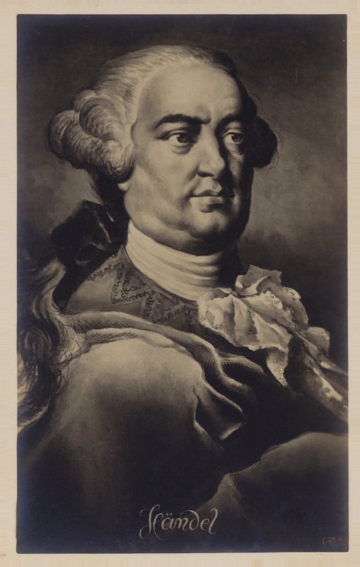 Portrett av George Friedrich Handel av English School