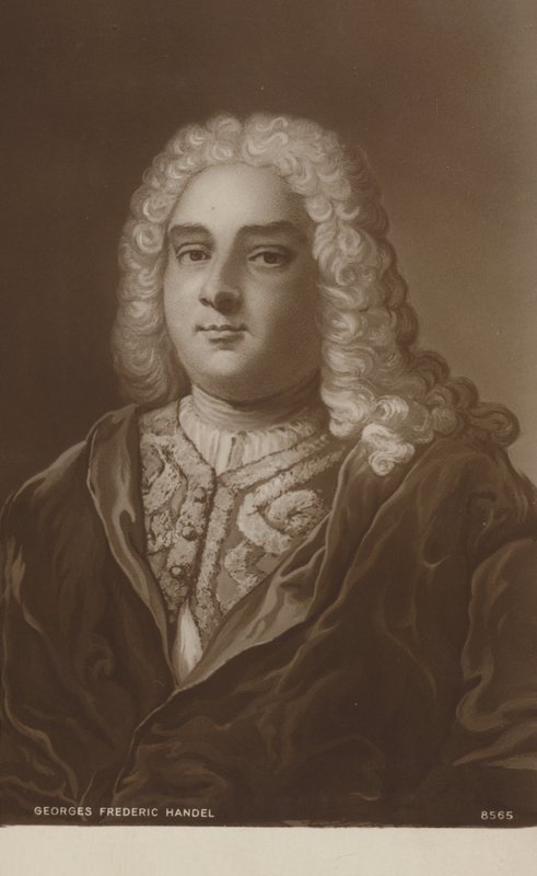 Portrett av George Friedrich Handel av English School
