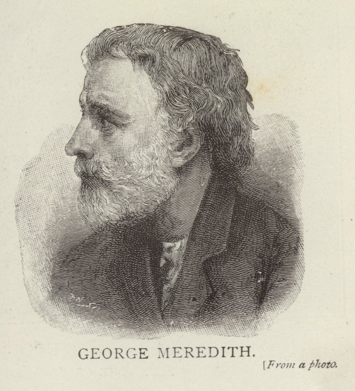 Portrett av George Meredith av English School