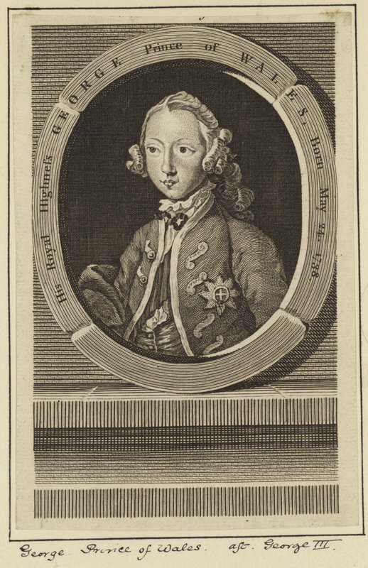 Portrett av George, Prince of Wales av English School