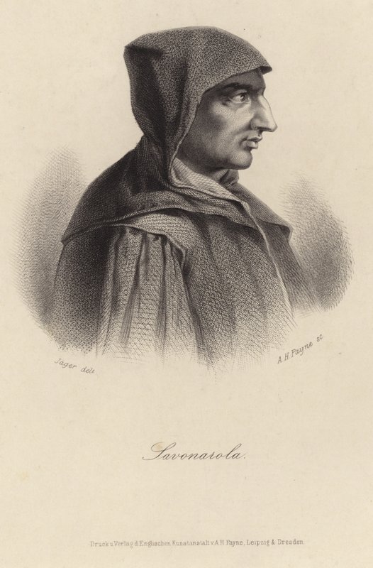 Portrett av Girolamo Savonarola av English School