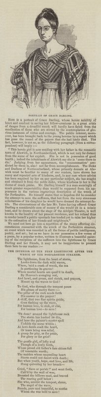 Portrett av Grace Darling (gravering) av English School