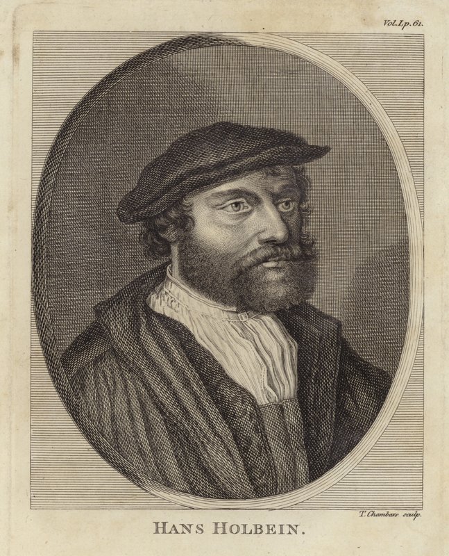 Portrett av Hans Holbein den yngre av English School