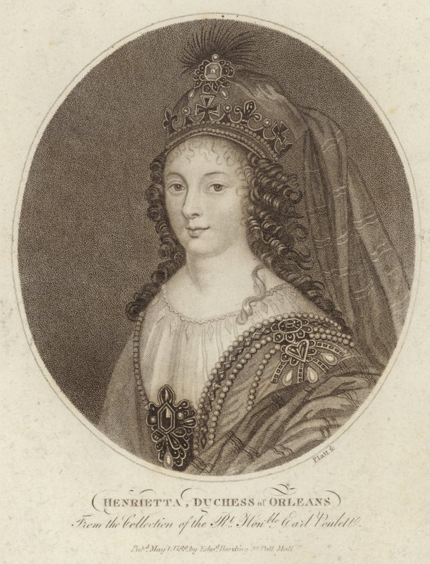 Portrett av Henrietta, hertuginne av Orleans av English School