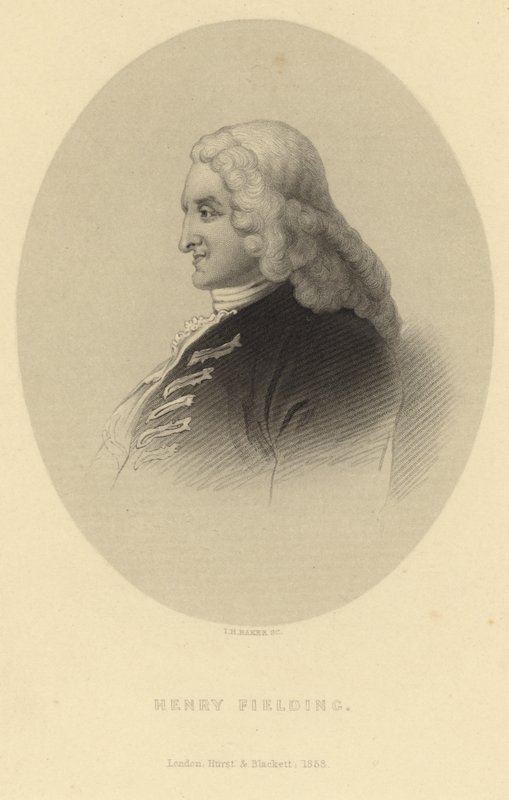 Portrett av Henry Fielding av English School