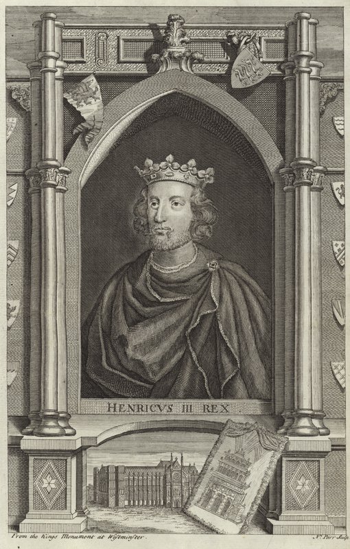 Portrett av Henry III av England av English School