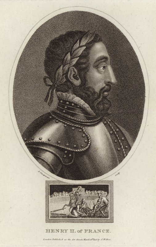 Portrett av Henry II av Frankrike av English School