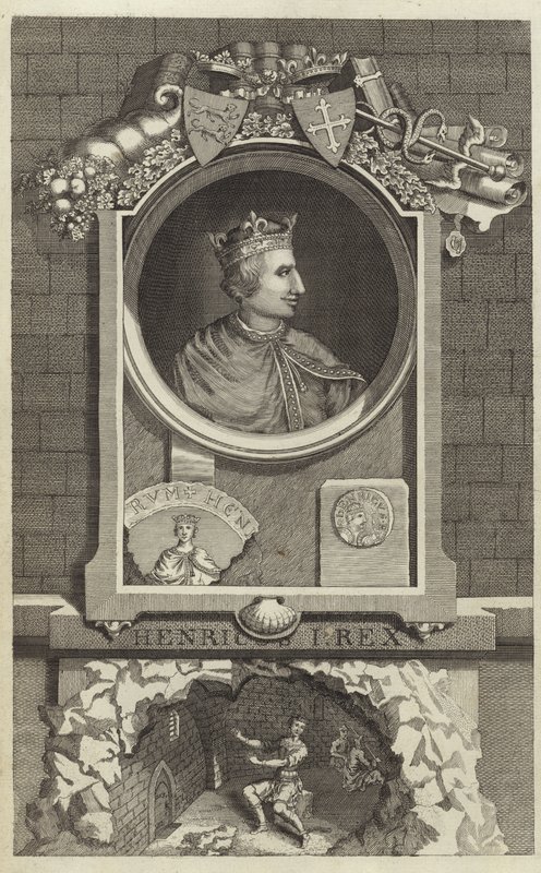 Portrett av Henry I av England av English School