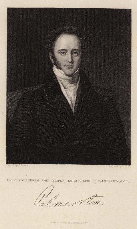 Portrett av Henry John Temple av English School