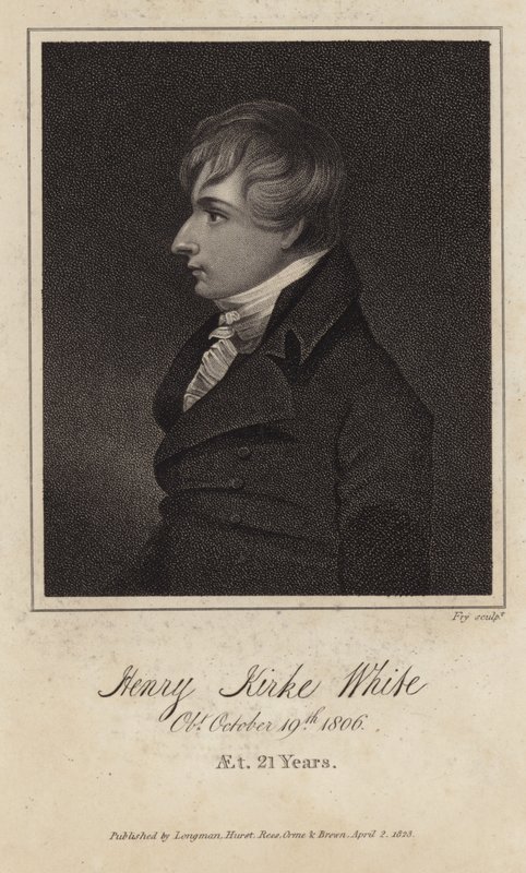 Portrait of Henry Kirke White av English School