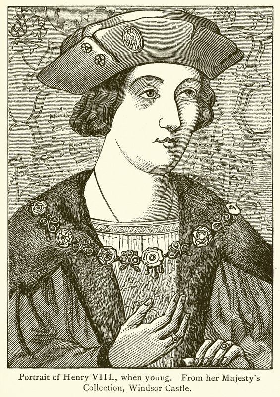 Portrett av Henry VIII, da han var ung av English School