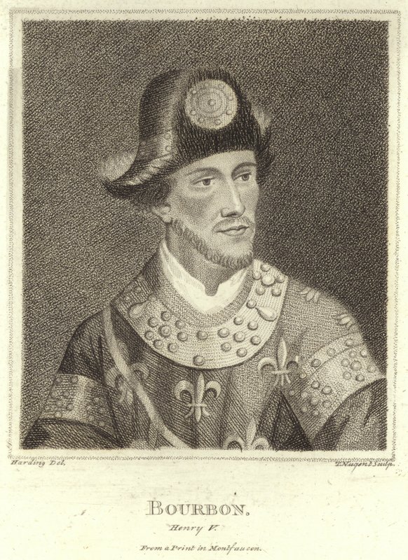 Portrett av Henry V, House of Bourbon av English School