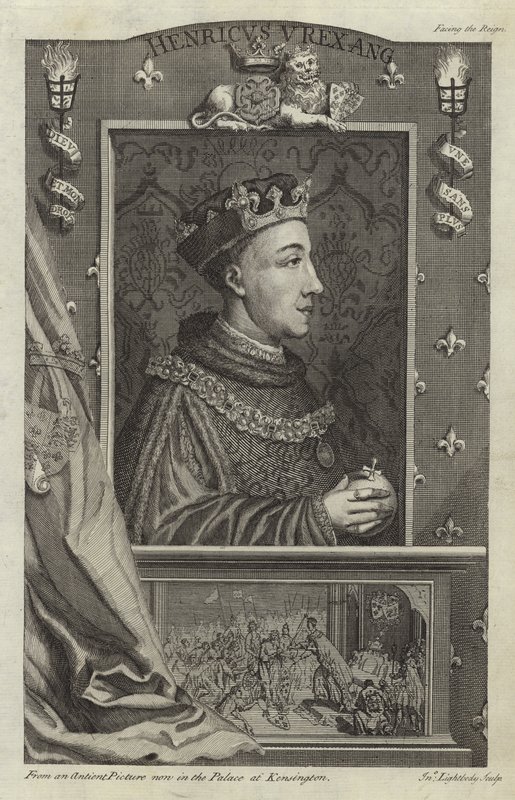 Portrett av Henry V av England av English School