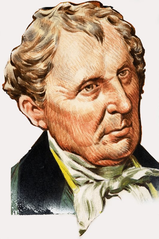 Portrett av James Fenimore Cooper av English School