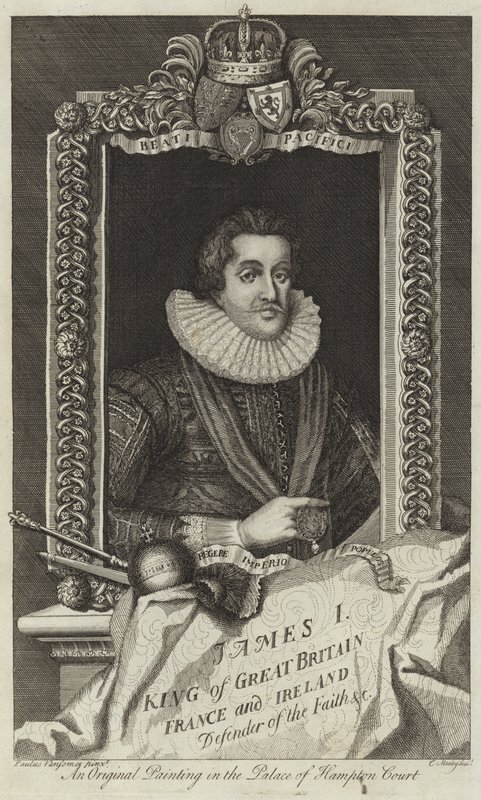 Portrett av James I av Storbritannia og Irland av English School