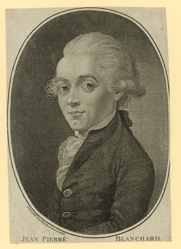 Portrett av Jean-Pierre Blanchard av English School