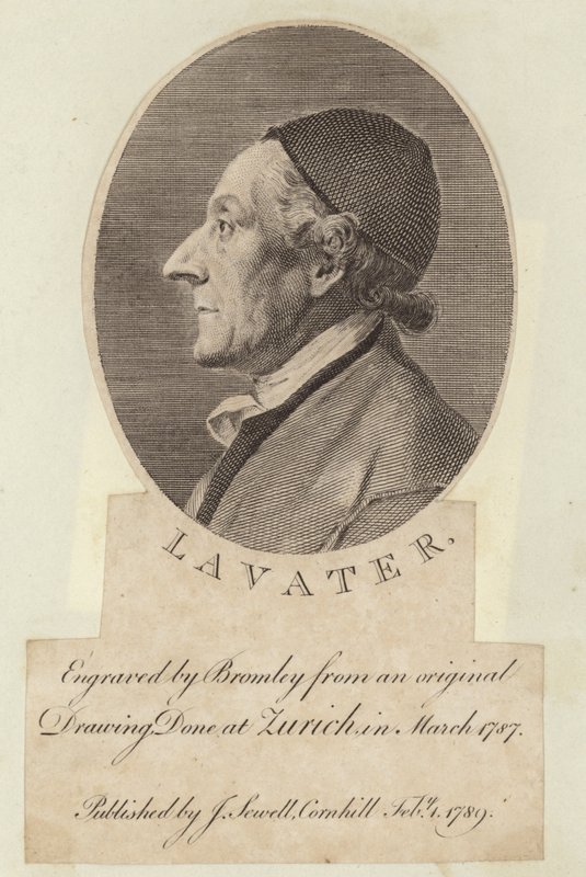 Portrett av Johann Kaspar Lavater av English School