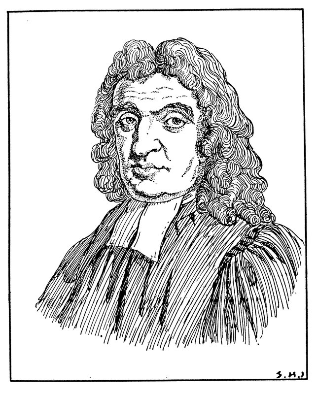 Portrett av John Flamstead av English School