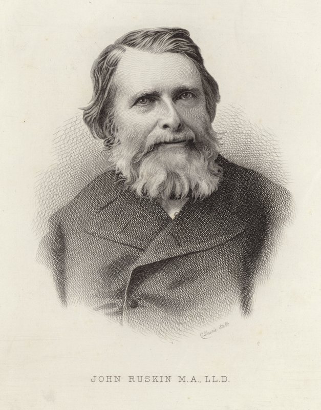 Portrett av John Ruskin av English School