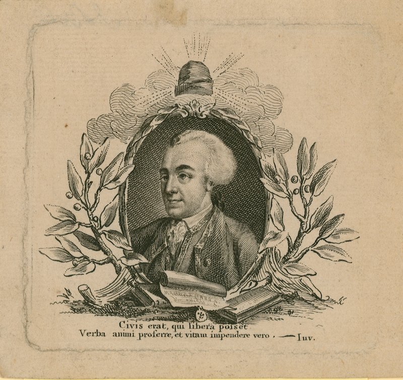 Portrett av John Wilkes av English School
