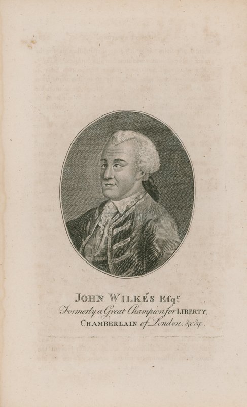 Portrett av John Wilkes av English School