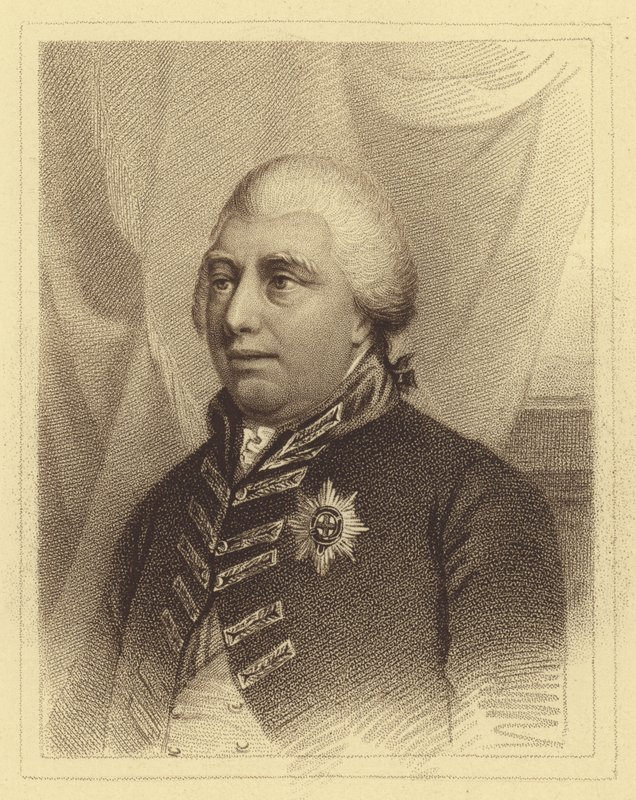 Portrett av kong George III (gravering) av English School