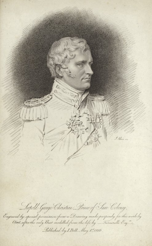 Portrett av kong Leopold I av Belgia av English School
