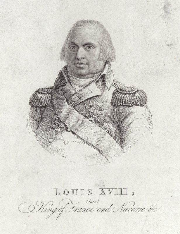Portrett av kong Ludvig XVIII av English School