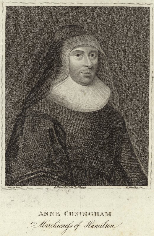 Portrett av Lady Ann Cunningham, marsjoninne av Hamilton av English School