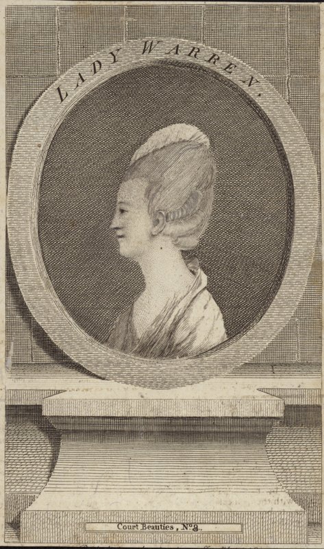 Portrett av Lady Warren av English School