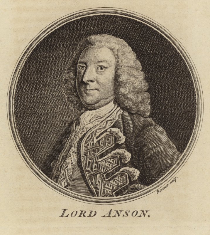 Portrett av Lord Anson av English School