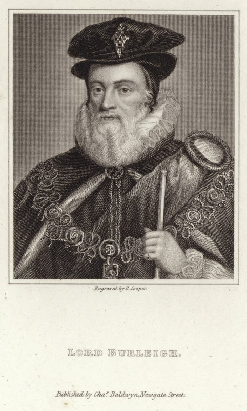Portrett av Lord Burleigh av English School