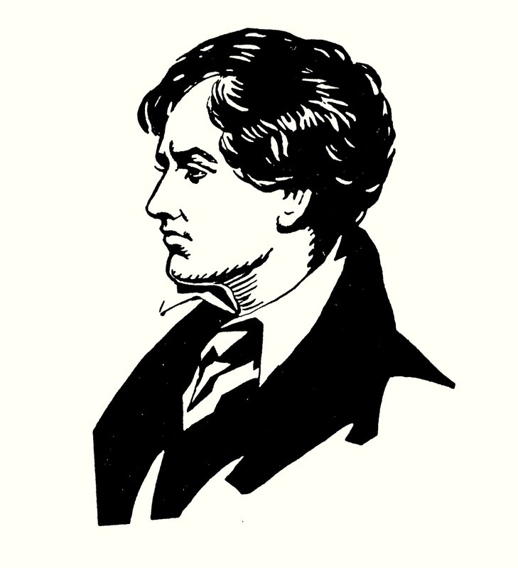 Portrett av Lord Byron (litho-farge) av English School