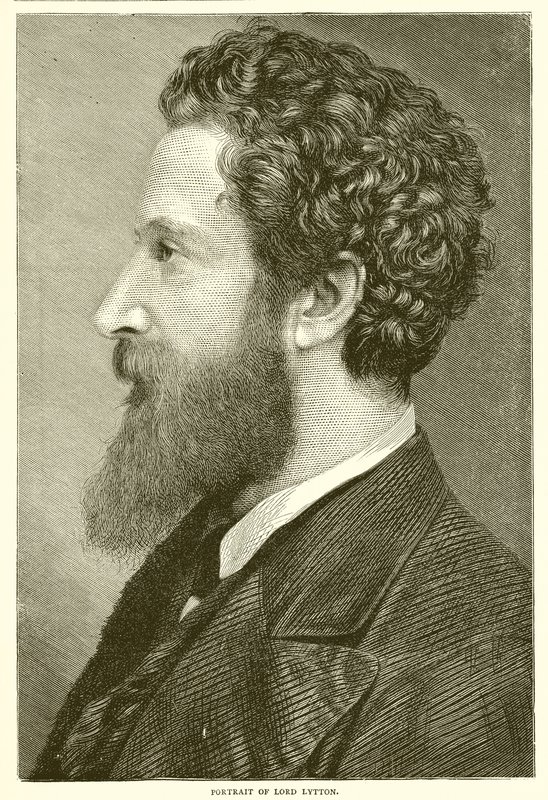Portrett av Lord Lytton av English School