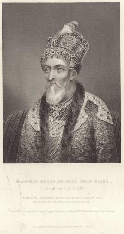 Portrett av Mahomed Suraj-u-Din Shah Ghazi av English School
