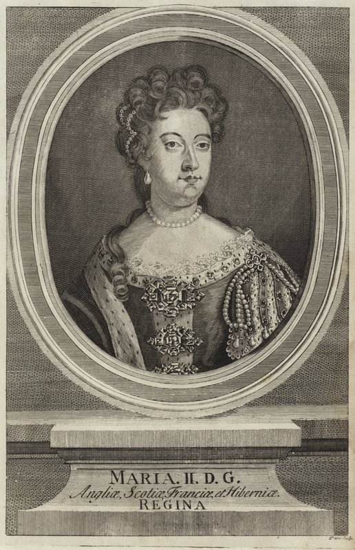 Portrett av Mary II av England av English School
