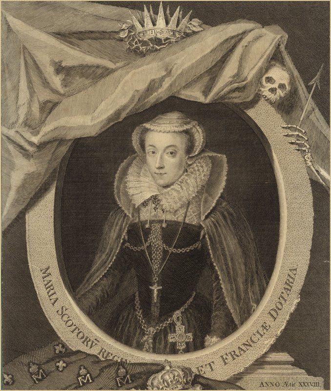 Portrett av Mary, Queen of Scots av English School