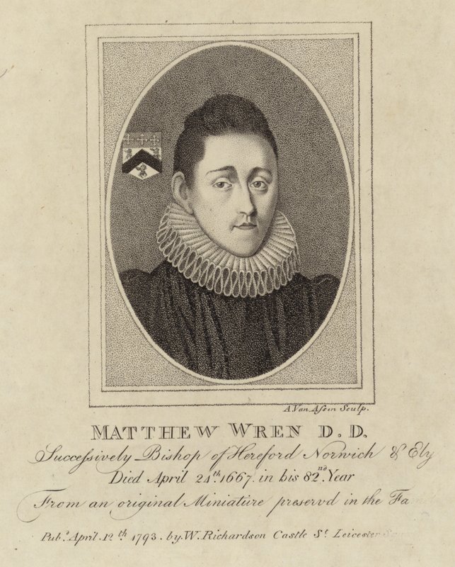 Portrett av Matthew Wren av English School