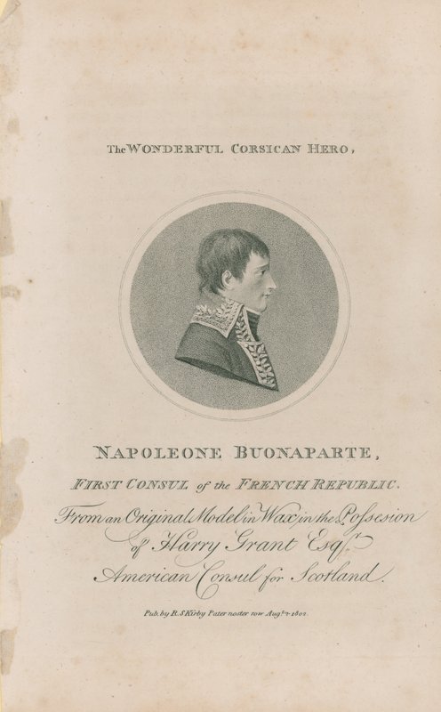 Portrett av Napoleon Bonaparte av English School
