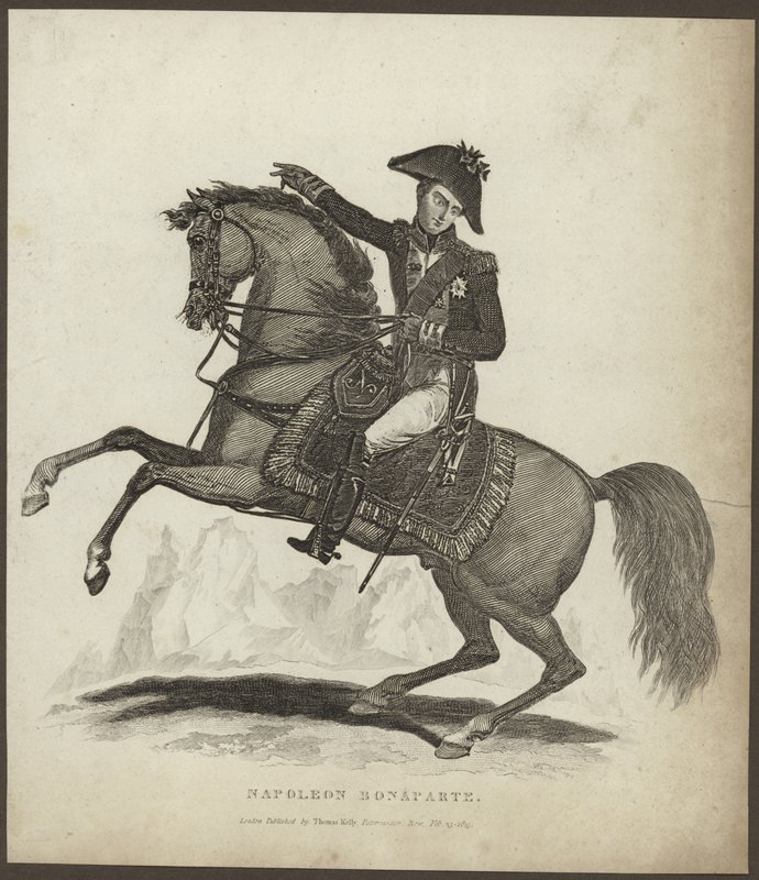 Portrett av Napoleon Bonaparte av English School