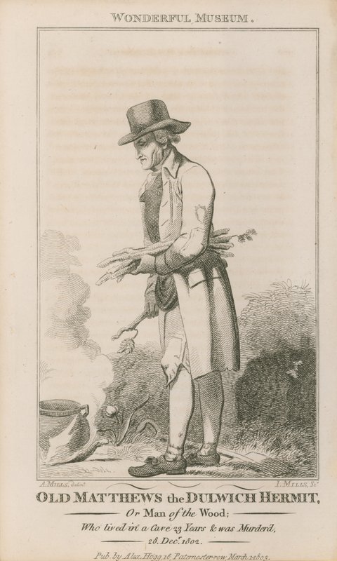 Portrett av gamle Matthews av English School