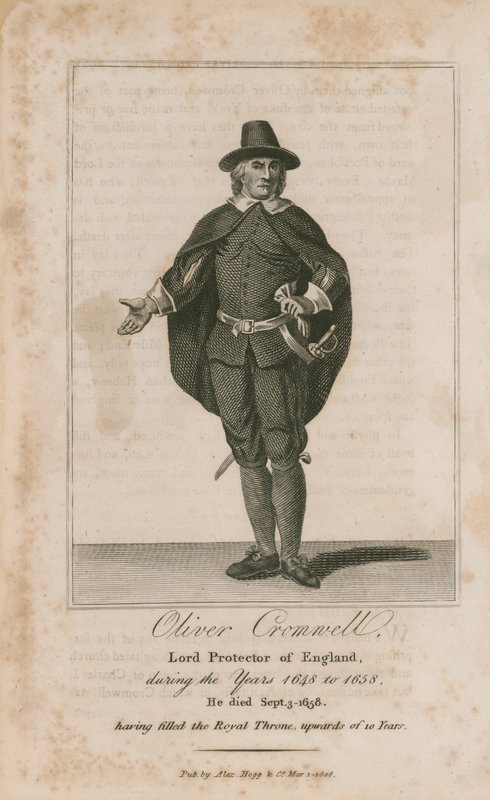 Portrett av Oliver Cromwell av English School
