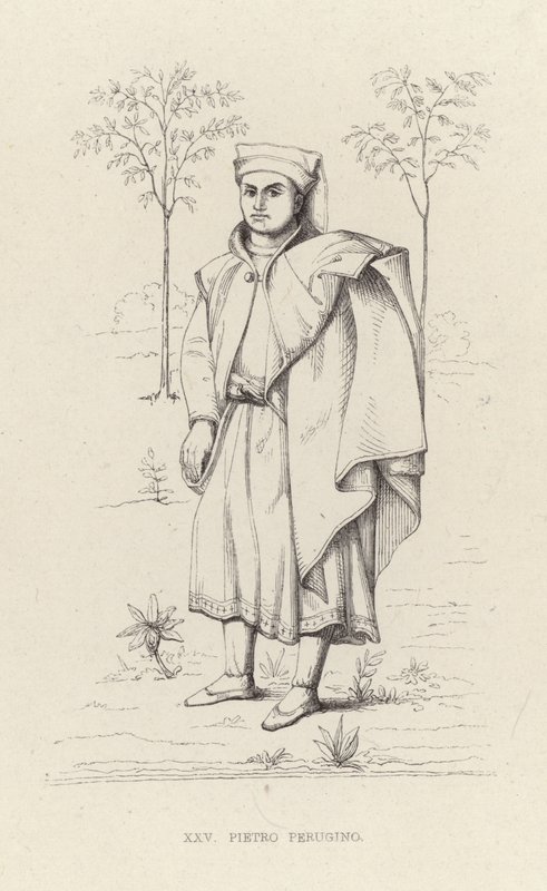 Portrett av Pietro Perugino av English School
