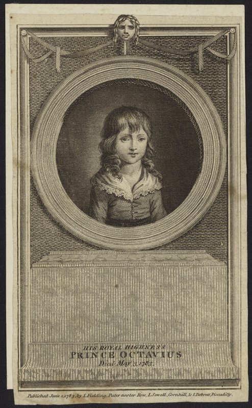 Portrett av prins Octavius av English School