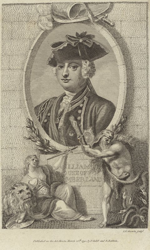 Portrett av prins William, hertugen av Cumberland av English School