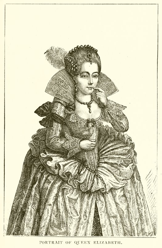 Portrett av dronning Elizabeth av English School