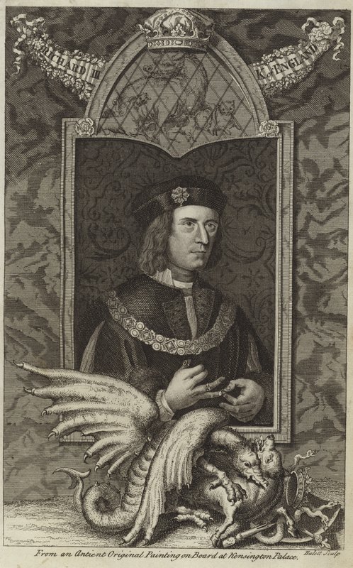 Portrett av Richard III av England av English School